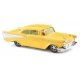 1957 Chevrolet Bel Air Coupe - Assembled -- Yellow, White, HO, Busch Gmbh & Co Kg 45026