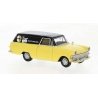 1960 Opel P2 Delivery Station Wagon - Assembled -- Opel Snel-Bestelwagen (yellow, black, Ger, HO, Brekina Automodelle 20072