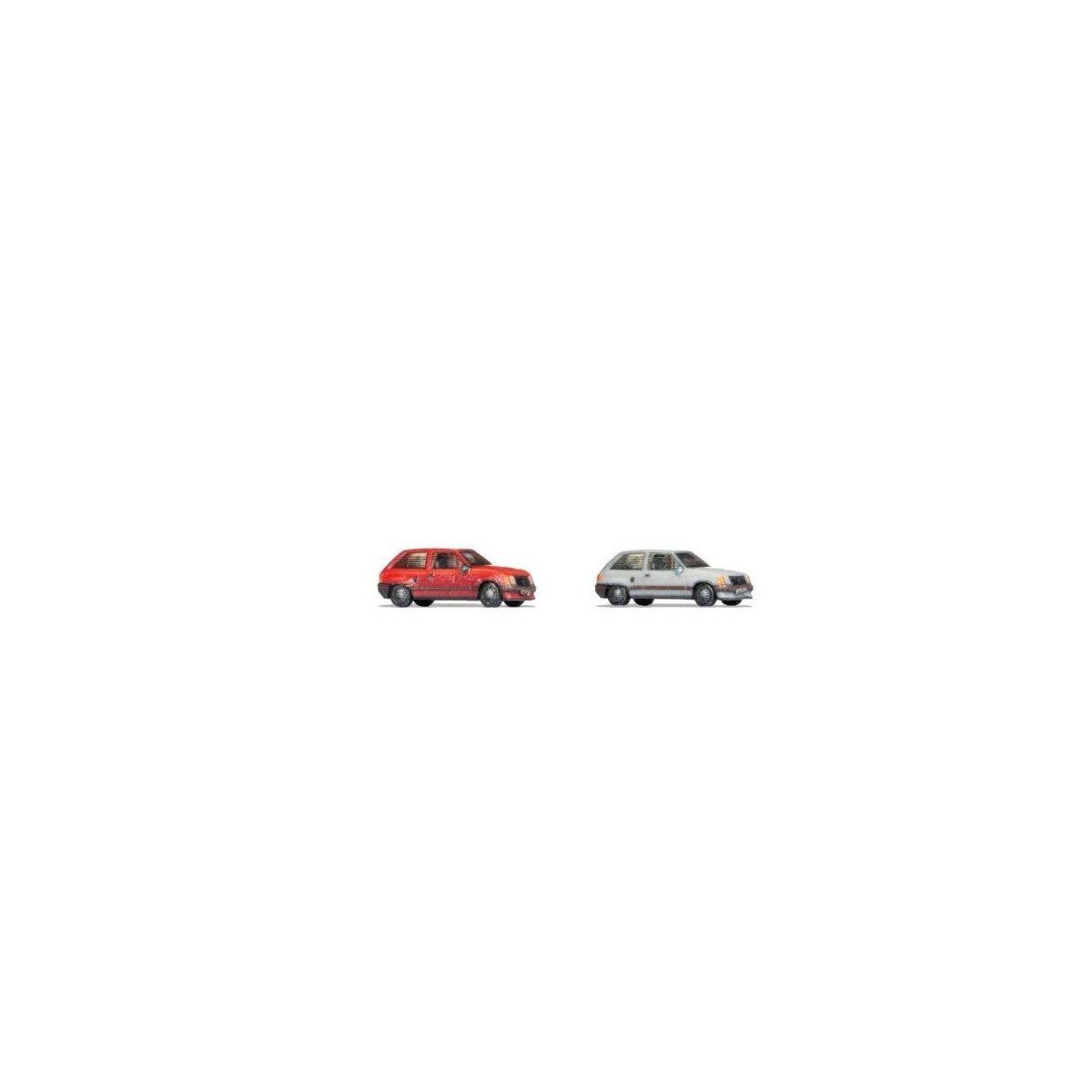1982 Opel Corsa 2-Pack - Color 3D Print -- 1 Red, 1 White, Z, Noch Gmbh & Co 44602