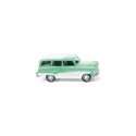 1956 Opel Caravan Station Wagon - Assembled -- Mint Green, White, HO, Wiking 85006