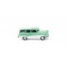 1956 Opel Caravan Station Wagon - Assembled -- Mint Green, White, HO, Wiking 85006