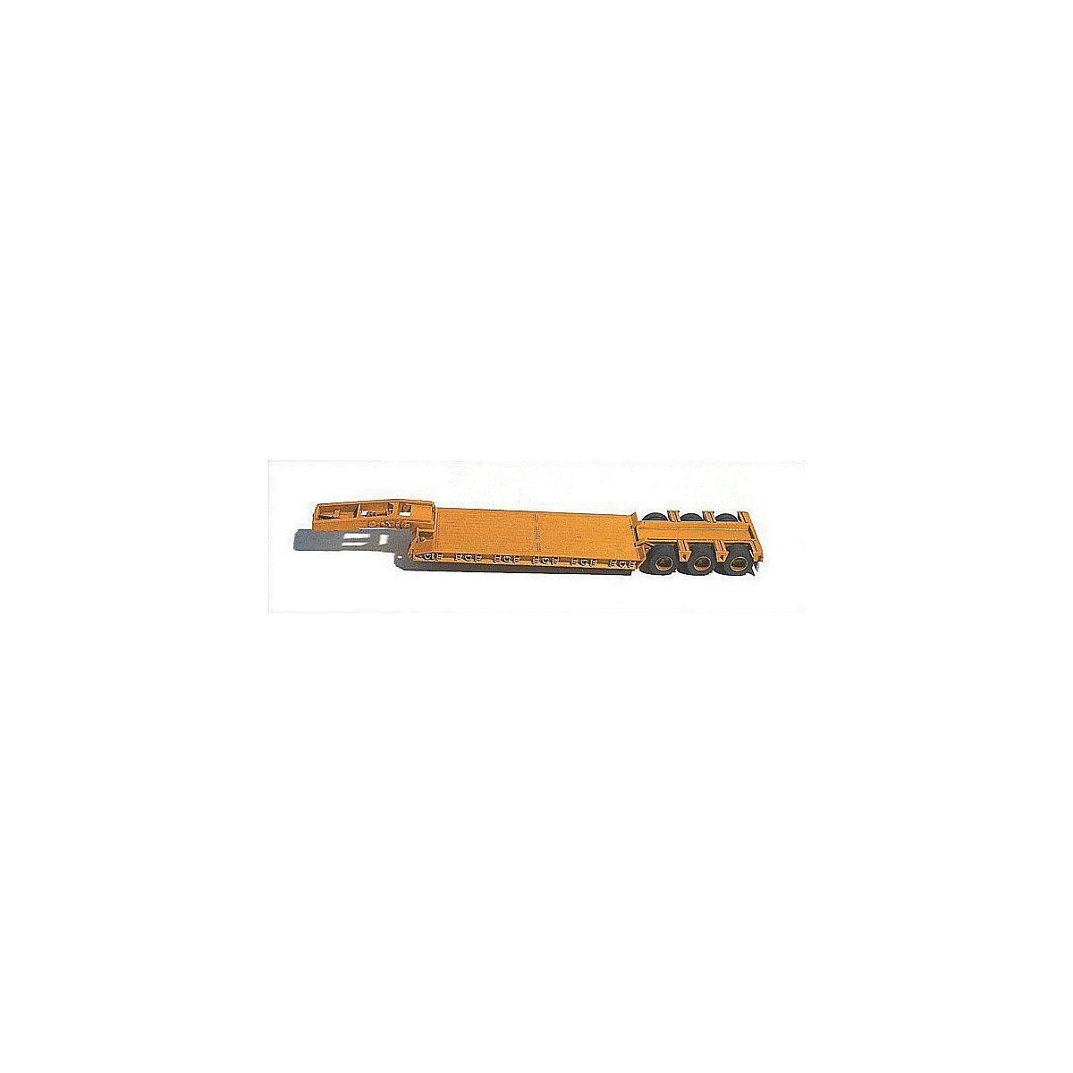 Trailer (Unpainted Metal Kit) -- 50-Ton 3-Axle Low Boy, HO, GHQ 62001