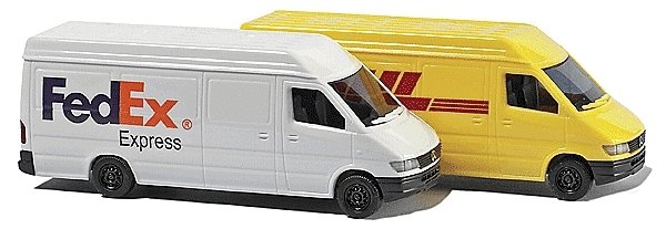 Mercedes-Benz Sprinter Cargo Van 2-Pack - Assembled -- 1 Each: FedEx & DHL, N, Busch Gmbh & Co Kg 8304