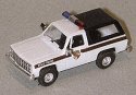Chevrolet Blazer - Emergency - Police Vehicles -- Maryland State Police (white, Brown Stripe,, HO, Trident Miniatures 90207