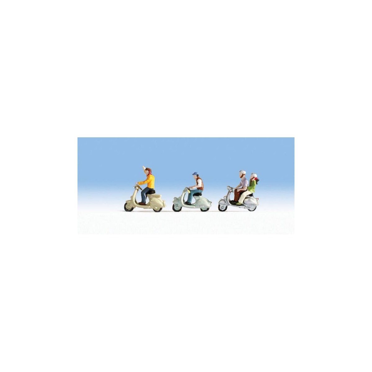 Scooters w/Riders, N, Noch Gmbh & Co 36910