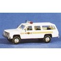 Chevrolet Suburban - Emergency - Police Vehicles -- Illinois State Police (white, yellow stri, HO, Trident Miniatures 90184