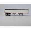 39′ Covered Grain Trailer - Assembled -- White with Black Tarp, HO, HO Logistics Replicas 469