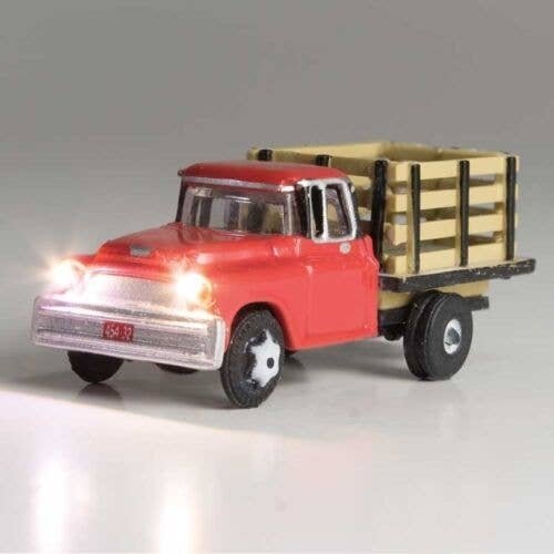 Just Plug(R) Lighted Vehicle -- Heavy Hauler (red), N, Woodland Scenics 5615