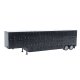 48′ Livestock Trailer -- Black, HO, Herpa Models 5355