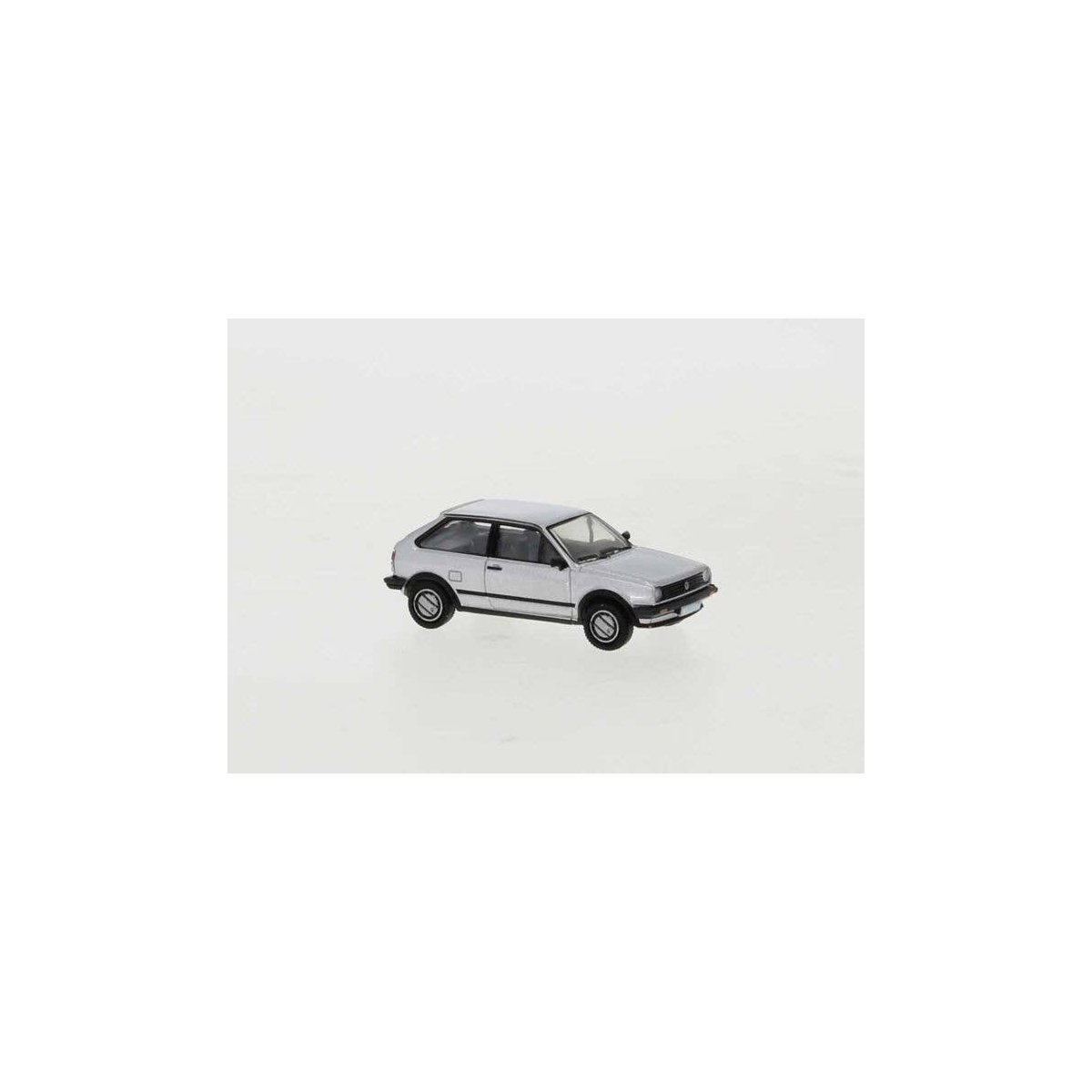 1985 Volkswagen Polo II Coupe - Assembled -- Silver, HO, Brekina Automodelle PCX870202