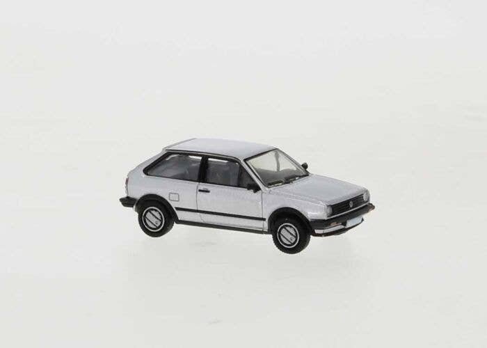 1985 Volkswagen Polo II Coupe - Assembled -- Silver, HO, Brekina Automodelle PCX870202