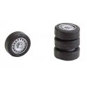 Tires & Rims - Car System -- Fits Mercedes-Benz Sprinter & Volkswagen T5 Vans from Herpa & Wiking, HO, Faller Gmbh 163108