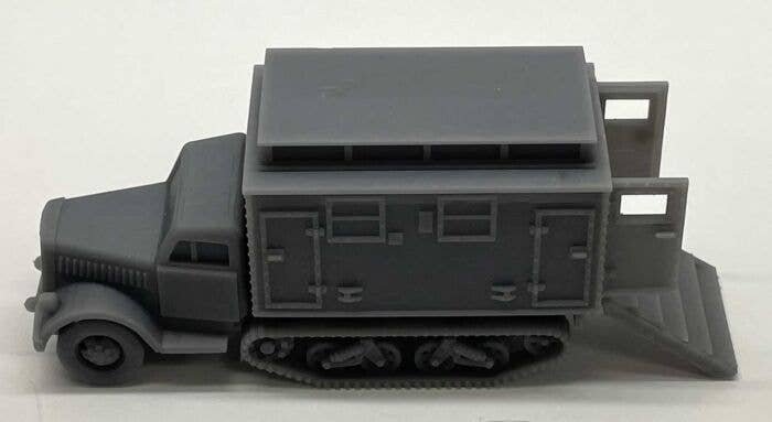 Half-Track Ambulance - Kit -- With Open Door Unpainted Cast Resin, HO, Phoenix Precision Models 31055