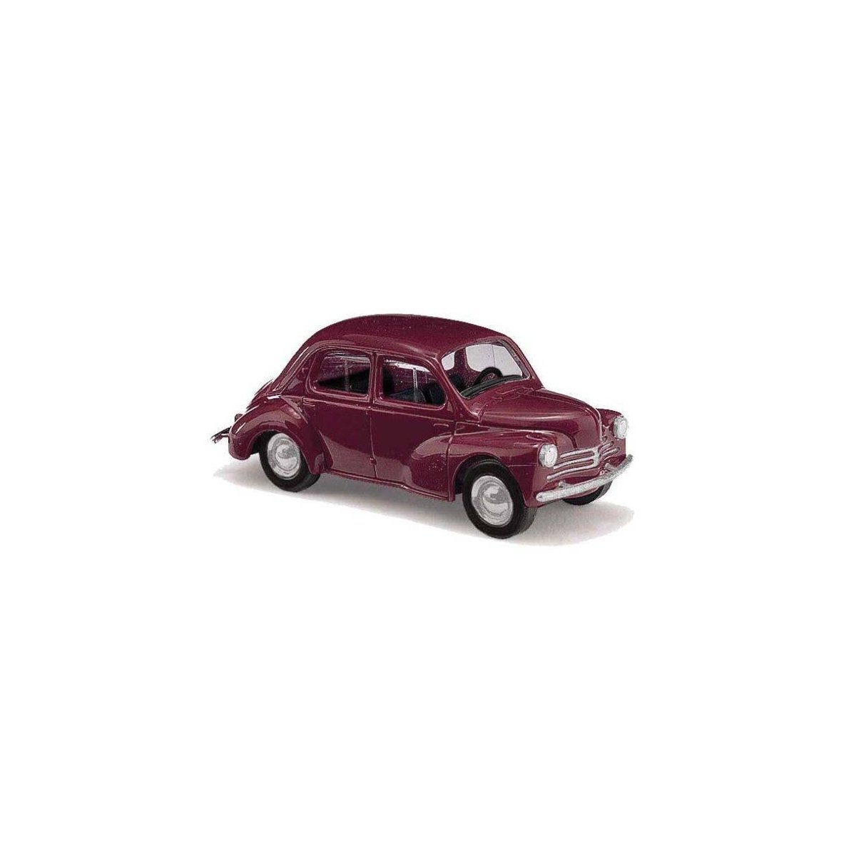 1958 Renault 4 CV Sedan - Assembled -- Red, HO, Busch Gmbh & Co Kg 89110