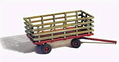 Farm Machinery (Unpainted Metal Kit) -- Hay Wagon, HO, GHQ 60012