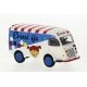 1950 Renault Goelette Cargo Van - Assembled -- Ermi Ijs (white, blue, red, Dutch Lettering), HO, Brekina Automodelle 14662