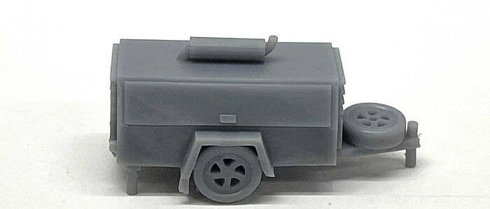 Compressor Trailer - 3D Printed Kit -- Unpainted, HO, Phoenix Precision Models 31025
