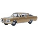 1965 Plymouth Barracuda - Assembled -- Gold, HO, Oxford Diecast 87PB65001