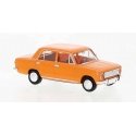 1966-1975 Fiat 124 Sedan - Assembled -- Orange, HO, Brekina Automodelle 22415