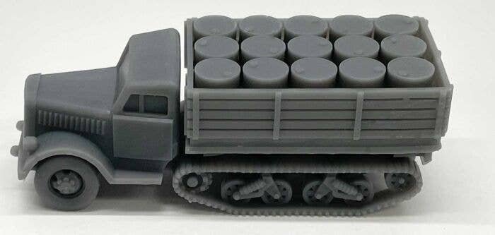 Half-Track with Drum Load - Resin Kit -- Undecorated, HO, Phoenix Precision Models 31045