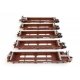 Thrall 5-Unit Rebuilt 40′ Well Car - Ready to Run -- BNSF Railway 238175 A-E
