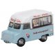 Bedford Ice Cream Van - Assembled -- Mr. Softee (white, light blue, red), N, Oxford Diecast NCA021