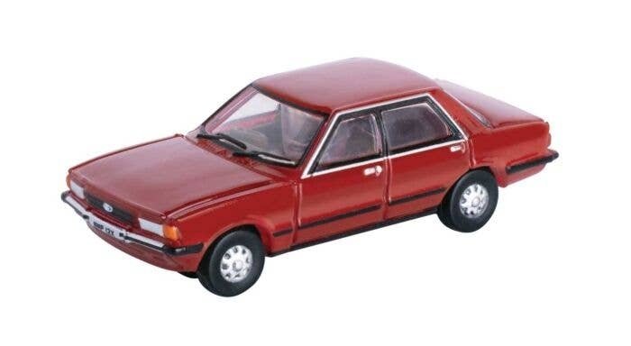 1979 Ford Cortina Mark V - Assembled -- Cardinal Red, N, Oxford Diecast NFC5001