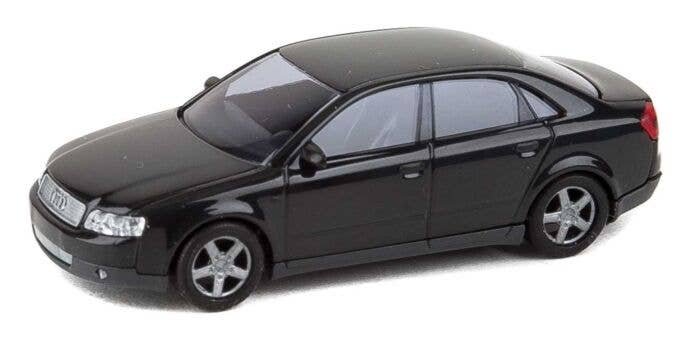 Audi A4 Economy - Assembled -- Black, HO, Busch Gmbh & Co Kg 89132