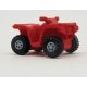ATV Quad - 3-D Printed Kit -- Red, HO, Herpa Models 5516