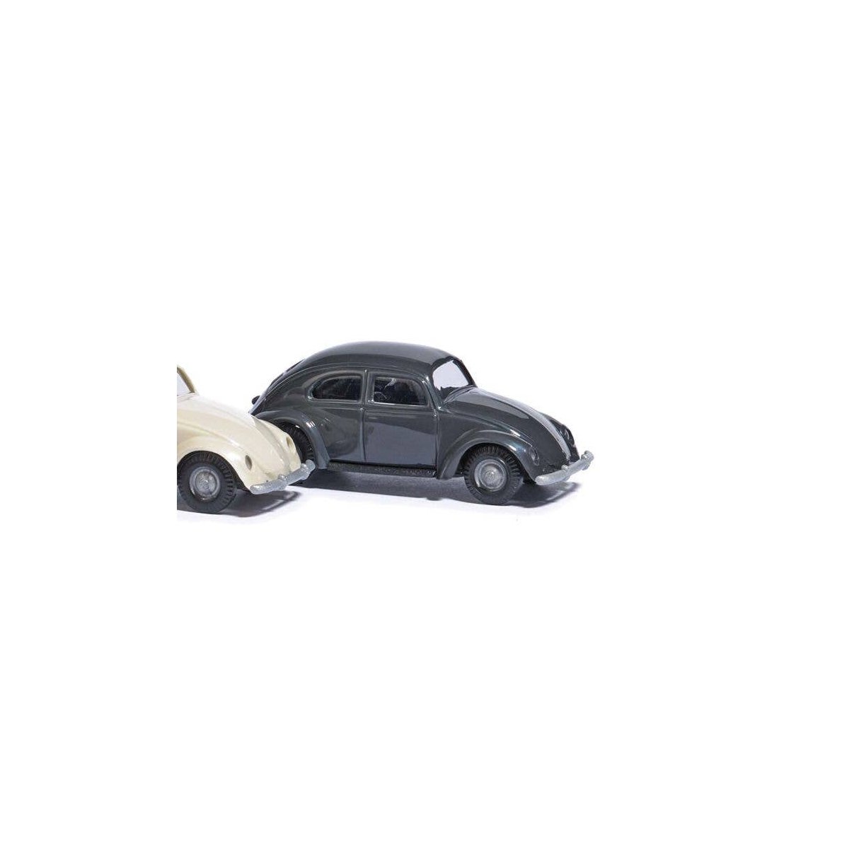 1951 Volkwagen Beetle - Assembled -- Dark Gray, HO, Busch Gmbh & Co Kg 89131