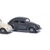 1951 Volkwagen Beetle - Assembled -- Dark Gray, HO, Busch Gmbh & Co Kg 89131