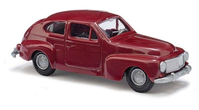1958 Volvo 544 Station Wagon - Economy - Assembled -- Red, HO, Busch Gmbh & Co Kg 89109