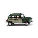 1967 Renault R4 Station Wagon - Assembled -- Parisienne (green, plaid), HO, Wiking 22406