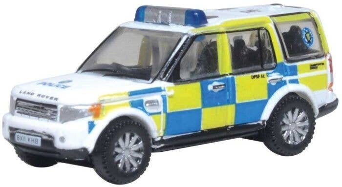 2009 Land Rover Discovery 4 - Assembled -- West Midlands Police (blue, yellow, white), N, Oxford Diecast NDIS006