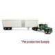 1977 Kenworth W900A Tractor with Van Trailer - Assembled -- Movin′ On (2-Tone Green, white), 1/43, Iconic Replicas 430591