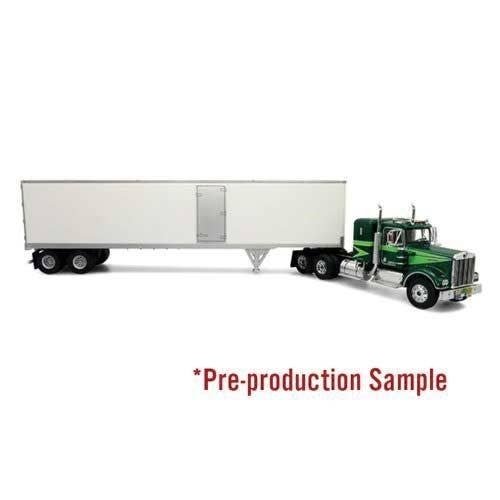 1977 Kenworth W900A Tractor with Van Trailer - Assembled -- Movin′ On (2-Tone Green, white), 1/43, Iconic Replicas 430591