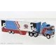 Kenworth K100 Aerodyne Sleeper-Cab Semi Tractor w/Racing Trailer - Assembled -- Richard Pett, HO, Brekina Automodelle 85736