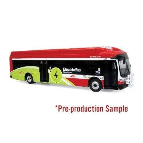 New Flyer Xcelsior Charge Electric Transit Bus - Assembled -- Toronto Transit Commission TTC (r, HO, Iconic Replicas 870579
