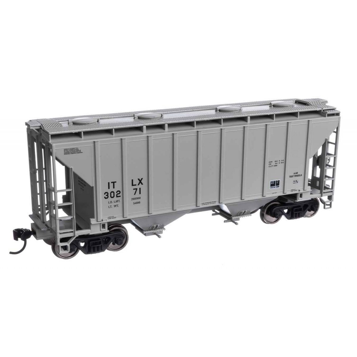 37′ 2980 Cubic-Foot 2-Bay Covered Hopper - Ready to Run -- GE Rail Services Corporation ITLX 30271