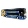 VanHool TDX Double-Deck Motorcoach Bus - Assembled -- Megabus (blue, yellow), HO, Iconic Replicas 870468