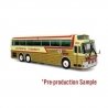1971 Eagle Model 05 Bus - Assembled -- Trailways Golden Eagle (gold, beige, red), HO, Iconic Replicas 870545