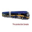 New Flyer Xcelsior XN60 Articulated Bus - Assembled -- Dash (blue, black, orange), HO, Iconic Replicas 870530