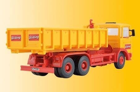 Bolling Skip Loader Truck - Kit -- Yellow, Red, HO, Kibri 14121