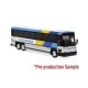 MCI D4000 Coach - Assembled -- Ontario Northland (silver, blue, yellow, white), HO, Iconic Replicas 870563