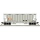 Portec 3000 2-Bay Covered Hopper - Ready to Run - Master(R) Plus -- The Andersons, Inc. AEX 9339 (gray, black)