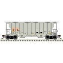 Portec 3000 2-Bay Covered Hopper - Ready to Run - Master(R) Plus -- The Andersons, Inc. AEX 9339 (gray, black), HO, Atlas Model 
