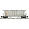 Portec 3000 2-Bay Covered Hopper - Ready to Run - Master(R) Plus -- The Andersons, Inc. AEX 9339 (gray, black)