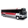 MCI D4000 Coach - Assembled -- Blue Ridge Trailways (red, silver, white, Destination Asheville), HO, Iconic Replicas 870485