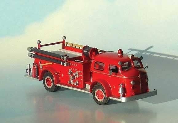 1947-1954 American LaFrance 700 Closed-Cab Pumper - Resin Kit -- Undecorated, HO, SYLVAN SCALE MODELS V072