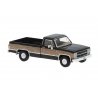 1981 GMC Sierra Grande Pickup Truck - Assembled -- Woody (black, wood brown pattern), HO, Brekina Automodelle 19658